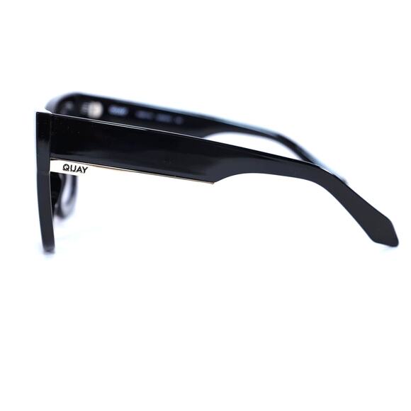 Quay Australia BY THE WAY Oversized Womens Sunglasses–Black / Smoke Gradient–NWT